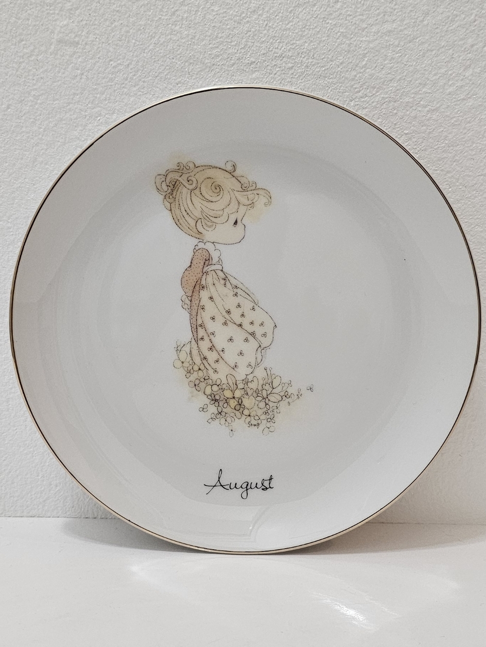 Precious Moments Months of the Year Plates - August